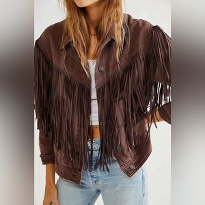 NWT Free People After Hours Fringe Jacket